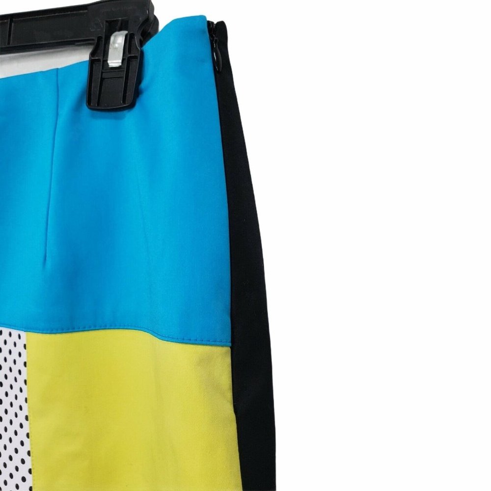 Per Se Color Block Knee Length Lined Pencil Skirt - Picture 6 of 9